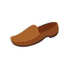 mens shoe vector illustration in cartoon style