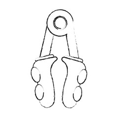Hand grip object icon vector illustration graphic design