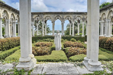 Columns in Versailles Gardens, Nassau, Bahamas