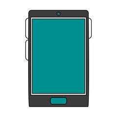 Smartphone mobile technology icon vector illustration graphic design