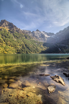 Morskie Oko lake in the Tatra Mountains, Zakopane, Poland