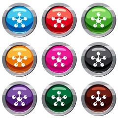 Chemical and physical molecules set 9 collection