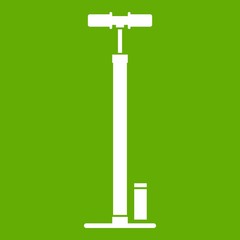 Bicycle pump icon green