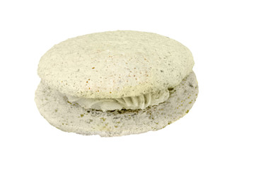 sandwich cake isolated on white background, cliping path included