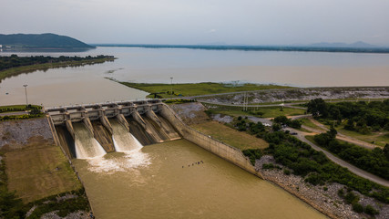 An aerial view of  Floodgate