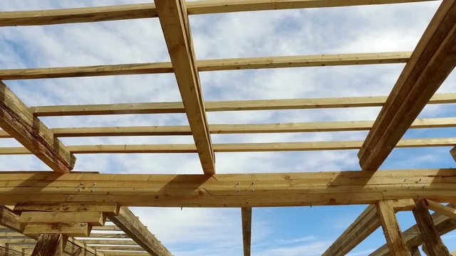 structure of a home being built