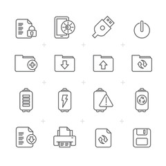 Line Internet, Web and Mobile Icons - vector icon set