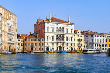 Fototapeta na wymiar View on canal Grande in Venice