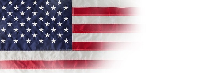 Fototapeta premium Full frame of wrinkled American flag