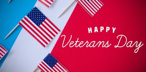 Composite image of logo for veterans day in america 