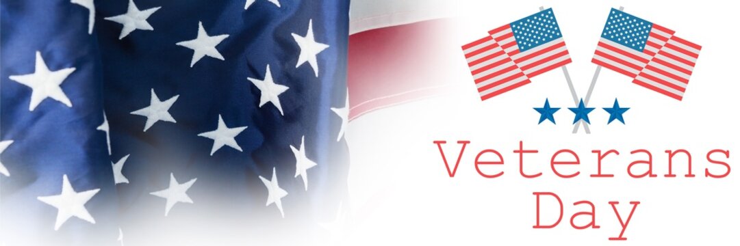 Composite image of logo for veterans day in america 