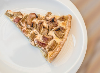 piece of cake rhubarb tart