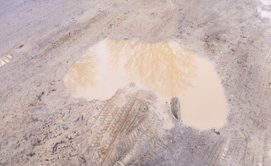wet rural road
