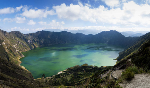 Quilotoa lagoon, Cotopaxi, Ecuador