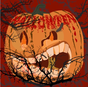 Pompoen. Halloween