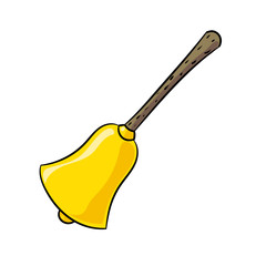 Bell Isolated on white background -Vector Illustration