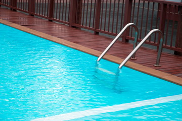 Obraz na płótnie Canvas Swimming pool with stair