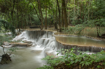 Hua Mae Kamin Waterfall, Kanchanaburi, Thailand