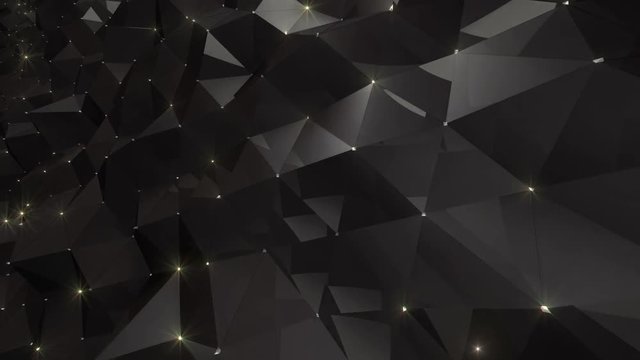 Glitter shining Star Wall waving background.