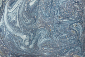 Obraz na płótnie Canvas Marble abstract background with golden powder. Nature marbling texture.