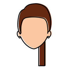 beautiful woman head avatar character