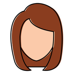 beautiful woman head avatar character