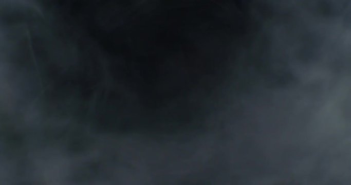 Steam(smoke) rise motion on black background. 4k VFX element