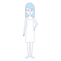 beautiful woman avatar character vector illustration design