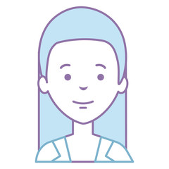 beautiful woman avatar character vector illustration design