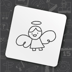 angel doodle drawing