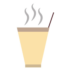 colorful   coffee cup over white background   vector illustration