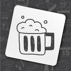 beer doodle drawing