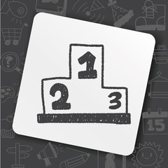 Podium doodle drawing