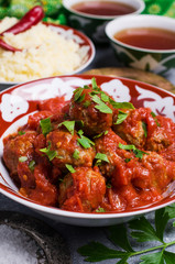 Traditional spicy meatballs