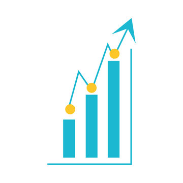 colorful  data stadistic over white background  vector illustration