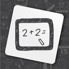 blackboard doodle drawing