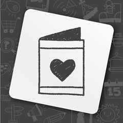 love letter doodle drawing