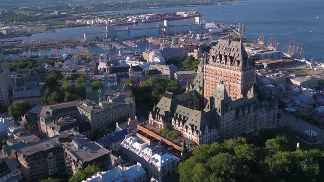 Aerial Canada Quebec City July 2017 Sunny Day 4K Inspire 2