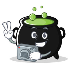Photography magic cauldron character cartoon