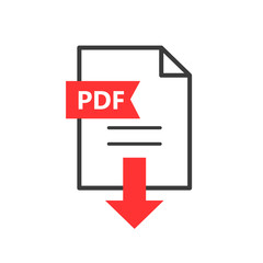 PDF vector icon. Download file