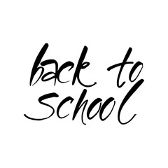 Obraz premium back to school lettering