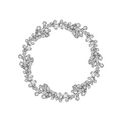 Isolated abstract round shape. Natural symbol.