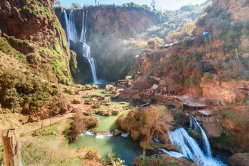 Foto auf Acrylglas Marokko Ouzoud-Wasserfall. Marokko