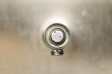 Obraz premium Tap closeup macro.