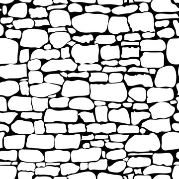 Stones seamless pattern. Vector. Rock Stone wall seamless texture, stonewall background, brick stone wall nature texture, stonewall patten, stone background
