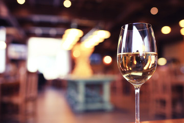 dinner with wine table decoration
