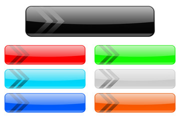 Colored glass buttons