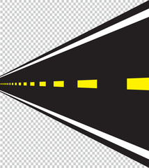 road perspective vector illustration.
