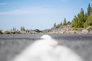 close up of a road