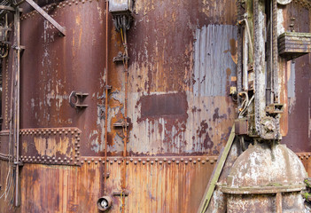 rusty industrial scenery